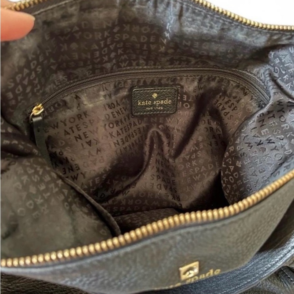 Kate Spade black and gold crossbody purse - Picture 3 of 8